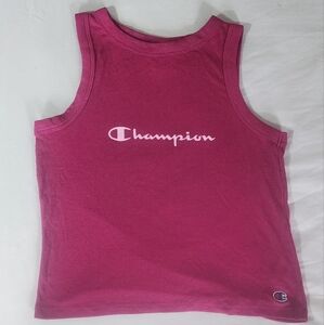 Champion Women's Small Pink Rose Sleeveless Muscle Tank Top Athletic Casual